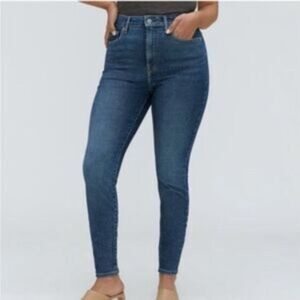Everlane | Women The Curvy High Rise Skinny Blue Jeans 28 Chic Classic Staple